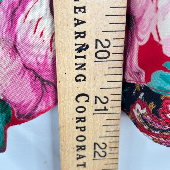 VTG 90s Carole Little Patchwork Vest 4 Plaid Holiday Floral Cottage Retro Button - Picture 8 of 10